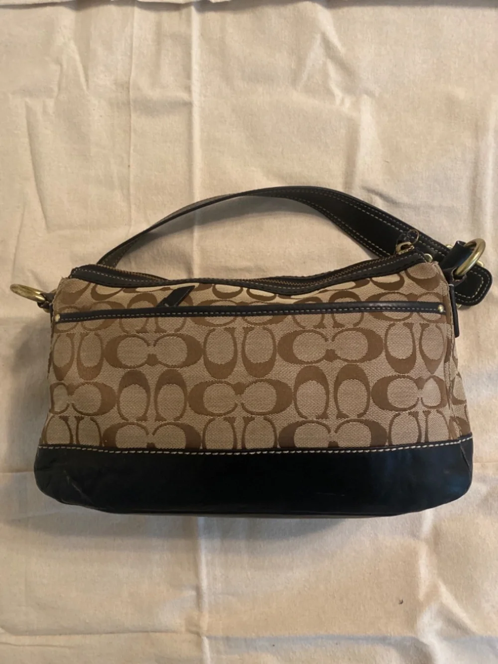 Coach Legacy Signature Turn Lock Shoulder Bag H0826-F12869